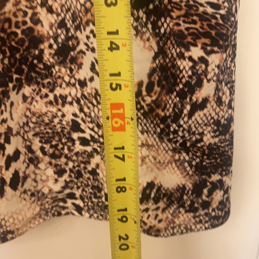 LIZ CLAIBORNE SNAKE PRINT TANKINI SWIM TOP SZ 14 NEW Snakeskin - Picture 9 of 13